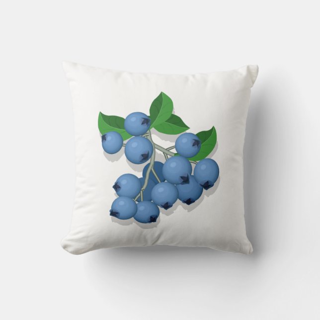 Blueberries Cushion (Front)