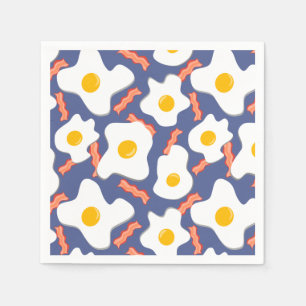 Blueberries, Eggs & Side Of Bacon Napkin