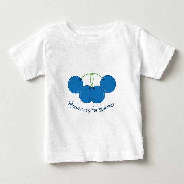 Blueberries for Summer Baby T-Shirt (Front)