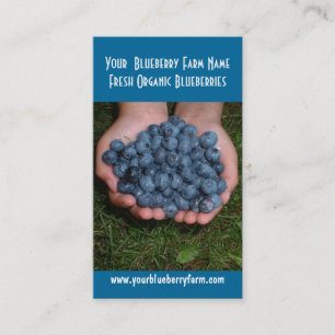 Blueberries for you to eat! business card