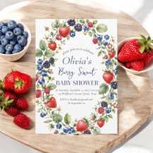 Blueberries Fruit Berry Sweet Baby Shower