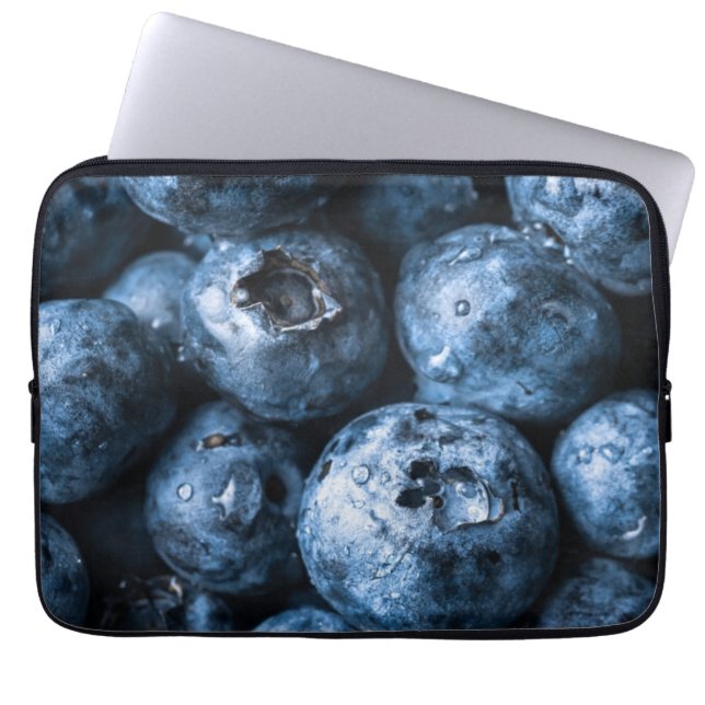 Blueberries Fruit Laptop Sleeve (Front)