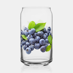 BLUEBERRIES glass tumbler m3galleryStudio