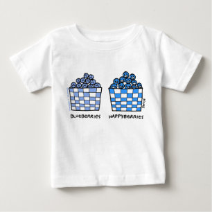 Blueberries Happyberries Cartoon Art Funny Baby T-Shirt