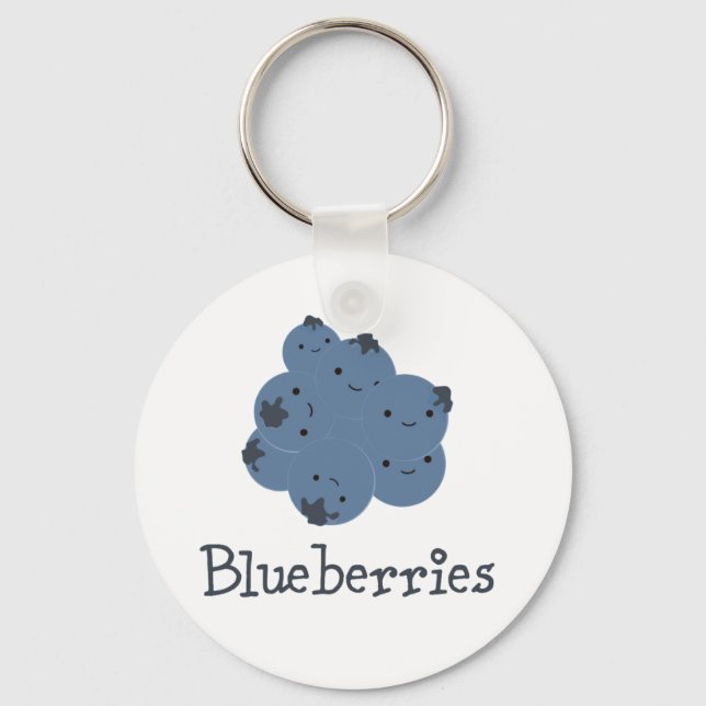 Blueberries Key Ring (Front)