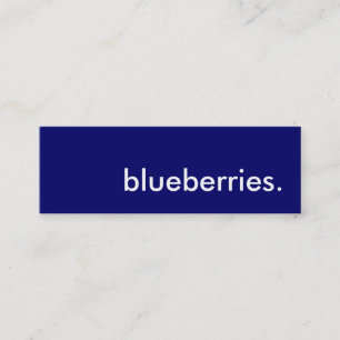 blueberries. mini business card