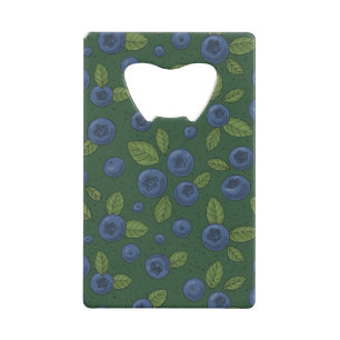 Blueberries on dark green