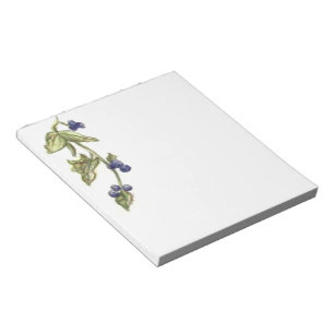 Blueberries On Vine Notepad