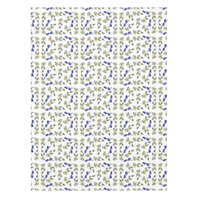 blueberries on vine tablecloth (Front)