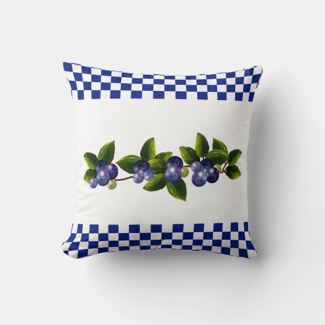 Blueberries Pillow (Front)