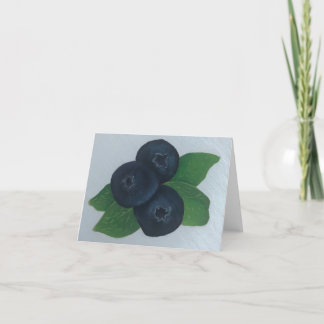 Blueberries Thank You Card