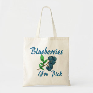 blueberries you pick tote bag