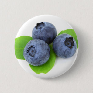 Blueberry 6 Cm Round Badge