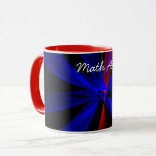 Blueberry Abstract Geometric Math Art Coffee Mug