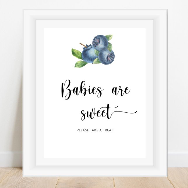 Blueberry - babies are sweet  poster (Creator Uploaded)