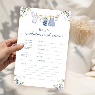 Blueberry Baby Boy Shower Predictions and Advice