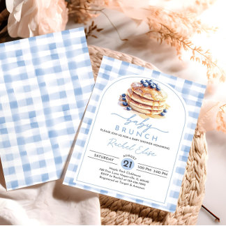 Blueberry Baby Brunch Baby Shower Invitation Edita