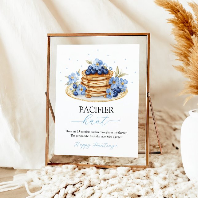 Blueberry Baby Brunch Pacifier Hunt Game Sign (Creator Uploaded)