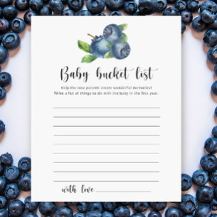 Blueberry - Baby bucket wishlist
