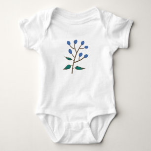 Blueberry Baby One Piece Bodysuit