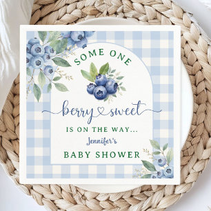 BlueBerry Baby Shower Berry Sweet Paper Napkin