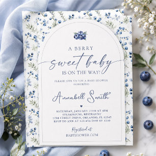 Blueberry Baby SHOWER INVITATION