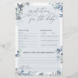 Blueberry Baby Shower Predictions and Advice