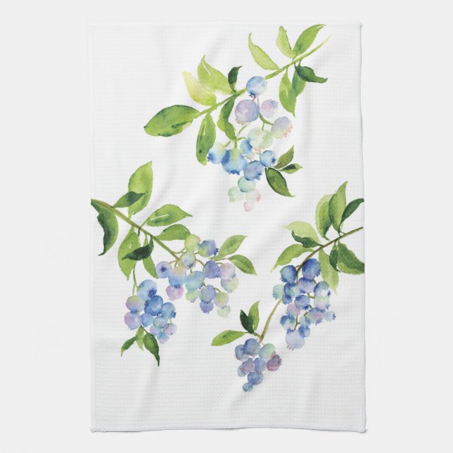 Blueberry berry fruit Kitchen Towels (Vertical)