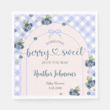Blueberry Berry Sweet Baby Boy Baby Shower