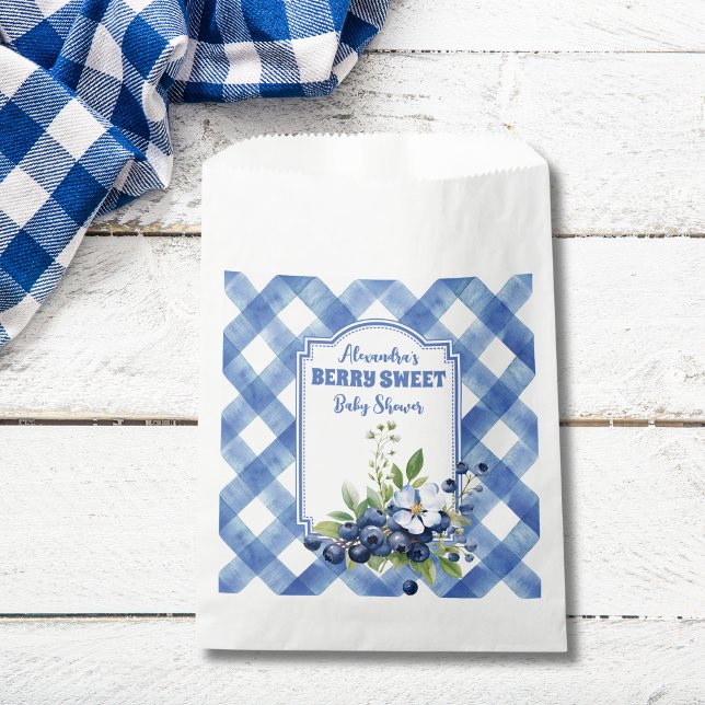 Blueberry Berry Sweet Baby Shower Favour Bag (Creator Uploaded)