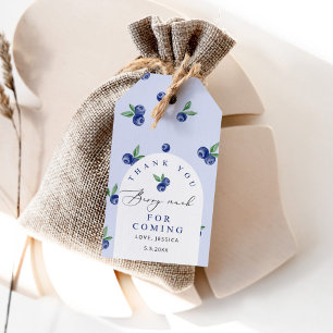 Blueberry berry sweet birthday gift tags
