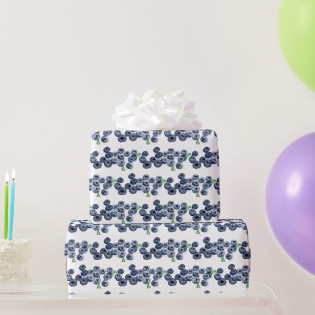 Blueberry Berry Sweet Birthday Party fruit Summer Wrapping Paper (Party Gifts)