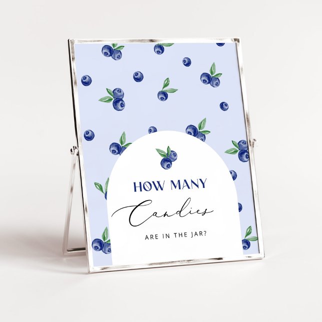 Blueberry berry sweet Guess how many candies Poster (Creator Uploaded)