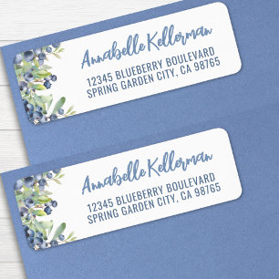 Blueberry Berry Sweet Return Address Label