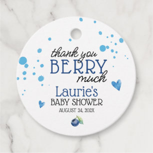 Blueberry Berry Thank You Berry Much Favour Tags