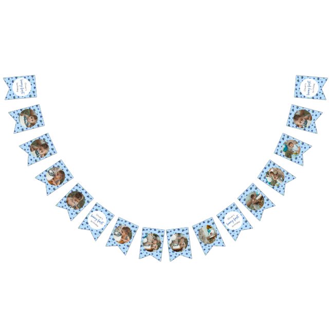 Blueberry Birthday 12 Month Photo Milestone Bunting (All)