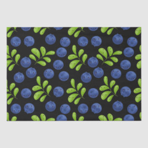 Blueberry Bliss: Fresh Fruit Pattern Design Tissue Paper