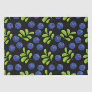 Blueberry Bliss: Fresh Fruit Pattern Design Tissue Paper
