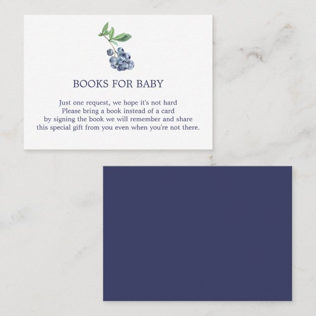 Blueberry Books for Baby Enclosure Card  (Front/Back)