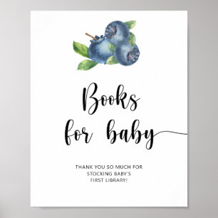 Blueberry - books for baby poster