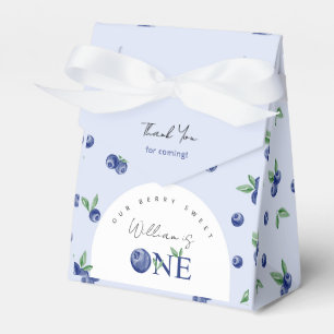 Blueberry boy berry first birthday party Favour Bo Box