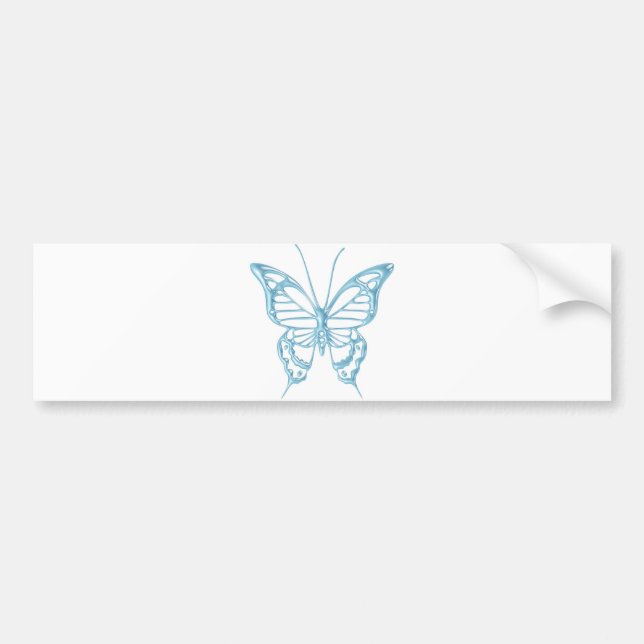 Blueberry Butterfly Bumper Sticker..! Bumper Sticker (Front)