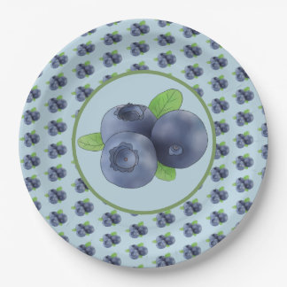 blueberry cardboard paper plate