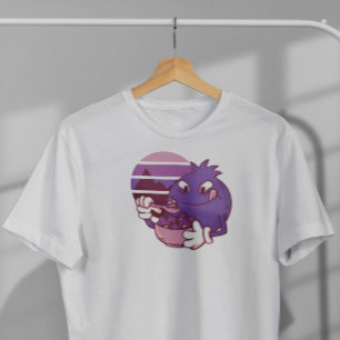 Blueberry Cartoon Retro Sunset T-Shirt