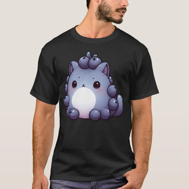 Blueberry Cat T-Shirt (Front)
