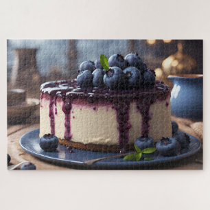Blueberry Cheesecake Jigsaw Puzzle