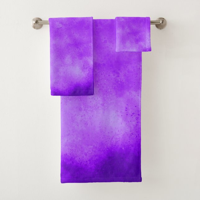 Blueberry Cloud effect  Bath Towel Set (Insitu)