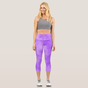 Blueberry clouds High Waisted Capris
