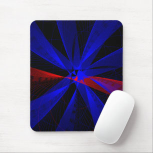 Blueberry Color Abstract Geometric Mouse Pad
