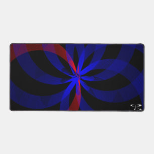 Blueberry Colour Accent Geometric Mouse Pad Mat